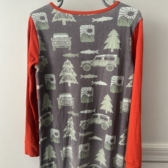 PLAY condition Rags to Raches Pacific Northwest Long Sleeve Pocket Romper 5/6 - Picture 8 of 11